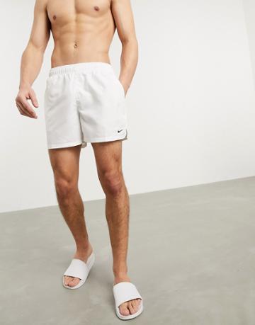 Nike Swimming 5inch Volley Shorts In White