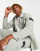Avant Garde Airwave Utility Jacket In Sage-green