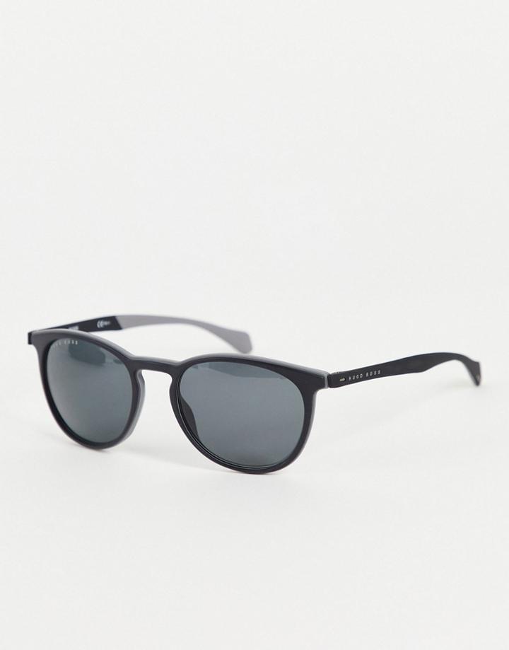 Hugo Boss 1115/s Round Lens Sunglasses In Black