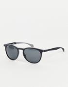 Hugo Boss 1115/s Round Lens Sunglasses In Black
