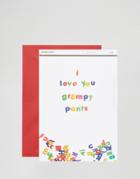 Grumpy Pants Valentine's Day Card - Multi