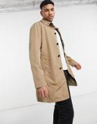 Selected Homme Felix Trench In Sepia Brown