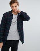 Another Influence Flannel Plaid Check Shirt - Navy