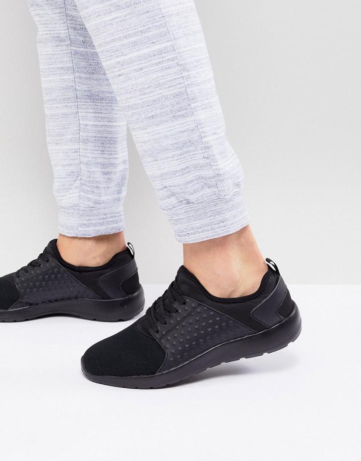 Brave Soul Albi Sneakers In Black - Black