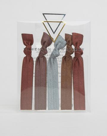 Bohemian Jewelry Hair Tie Pack - Gold