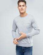 Esprit Sweatshirt With Pocket - Gray