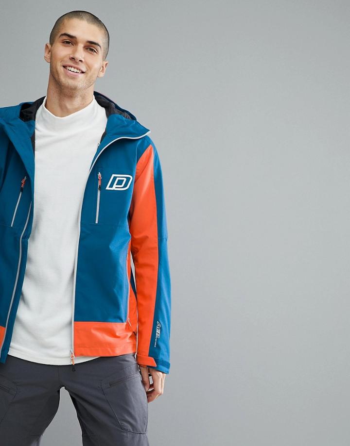 Dare2b Waterproof Color Block Jacket-blue