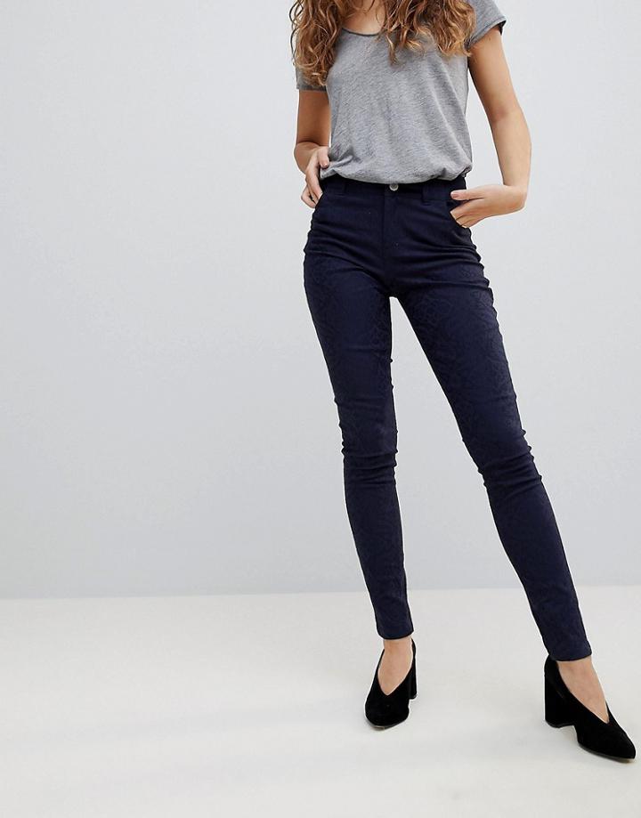 Oasis Jacquard Pants - Navy