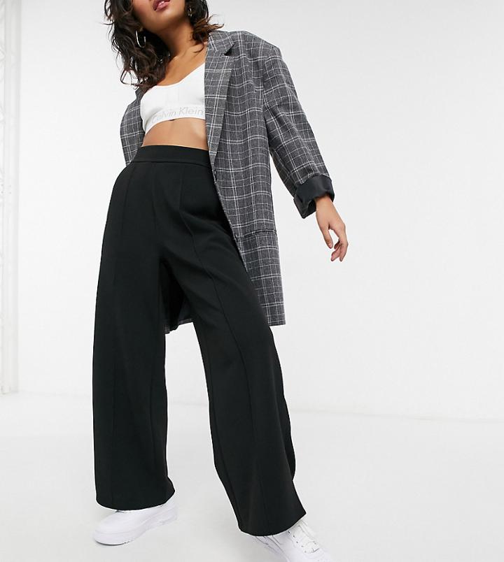 Vero Moda Petite Wide Leg Pants In Black