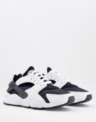 Nike Air Huarache Sneakers In Black And White