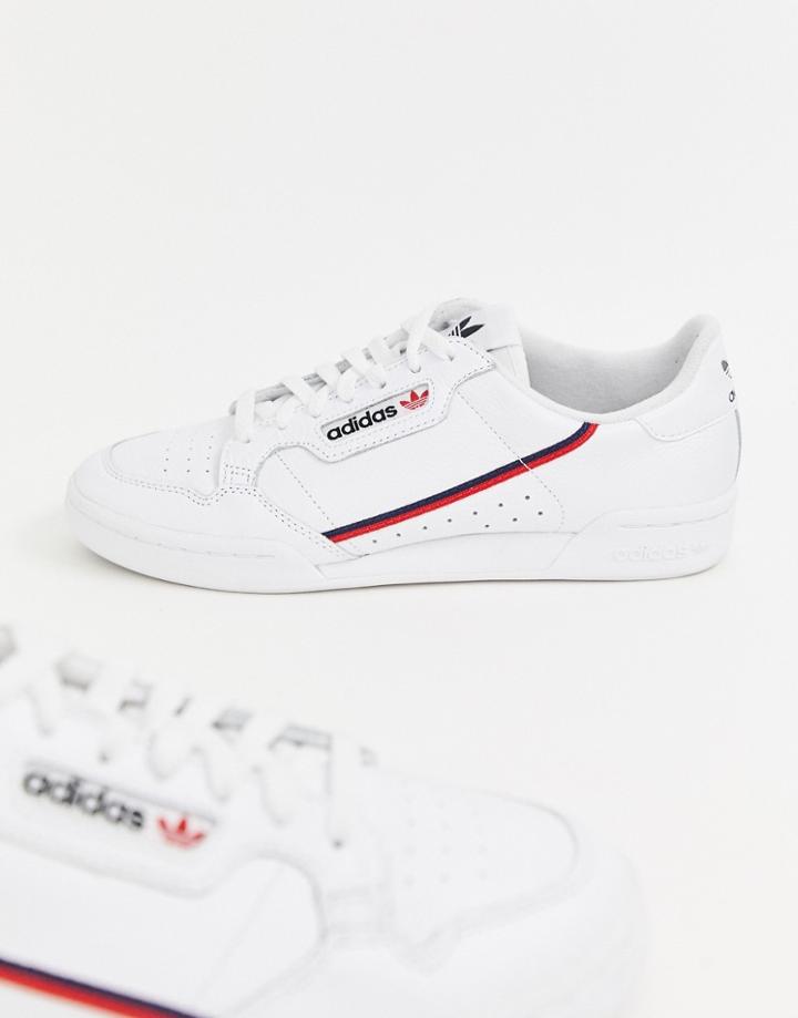 Adidas Originals Continental 80 Sneakers In White - White