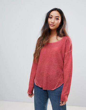 H.one Lightweight Knit Pullover - Pink