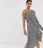 Monki Asymmetric Detail Dress-multi