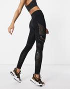 Love & Other Things Gym Seamless High Waisted Leggings In Black