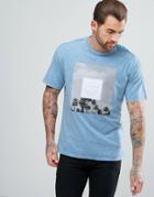 New Look T-shirt With Los Angeles Print In Light Blue - Blue