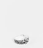 Asos Design Sterling Silver Ring In Chain With Fleur De Lis
