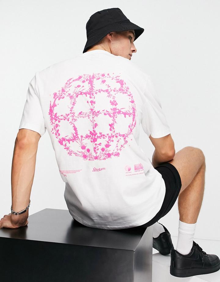 River Island Floral Print T-shirt In White