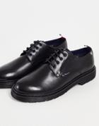 Ben Sherman Mod Leather Lace-up Shoes In Black