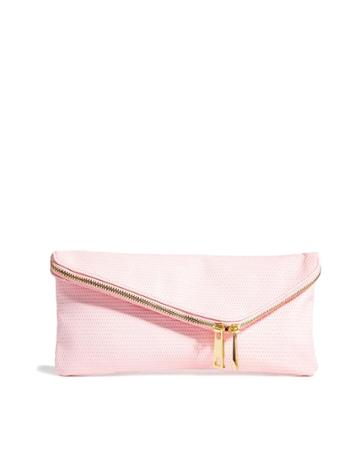 River Island Pink Asymmetric Clutch Bag