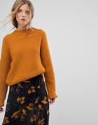 Gestuz Slouchy Pullover Knit Sweater - Orange