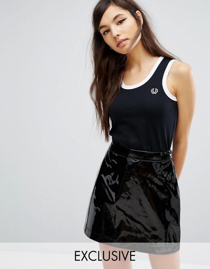 Fred Perry Archive Skinny Tank - Black