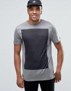 New Look T-shirt In Gray With Black Print - Gray