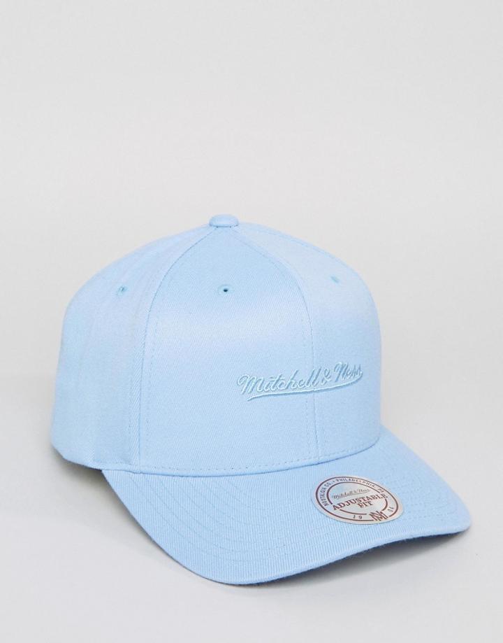 Mitchell & Ness 110 Snapback Cap In Blue - Blue