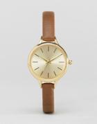 New Look Classic Skinny Watch - Brown