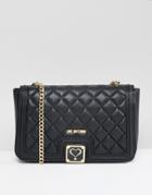 Love Moschino Chain Strop Quilted Bag - Black