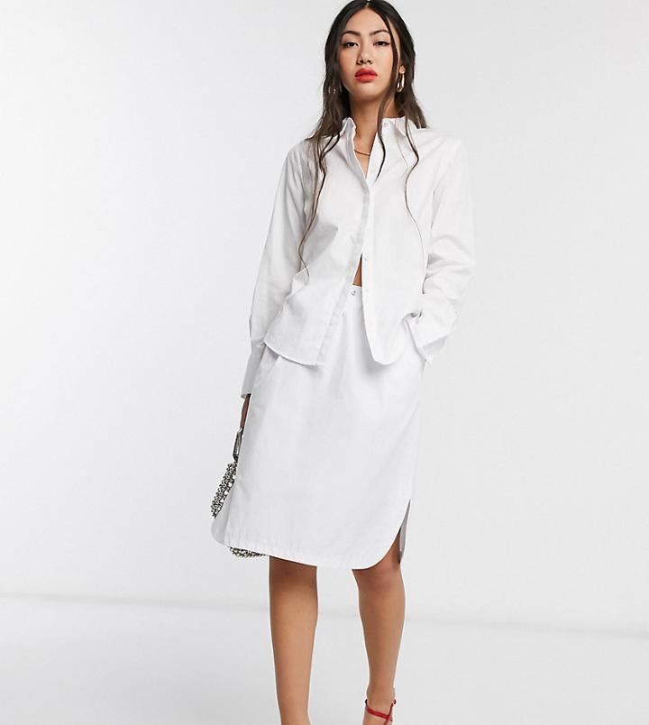 Native Youth Mini Track Skirt-white