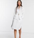 Native Youth Mini Track Skirt-white