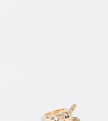 Reclaimed Vintage Inspired Bunny Ring-gold