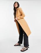 Lipsy Single Breasted Wool Coat With Belt In Pink