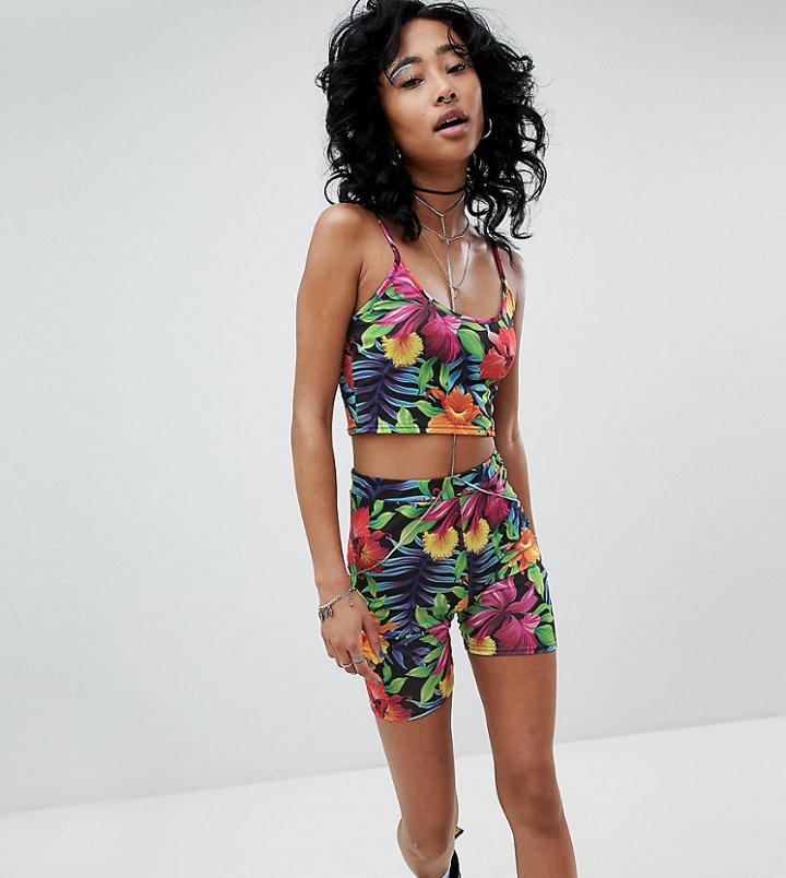 Rokoko Legging Shorts In Floral Co-ord - Multi