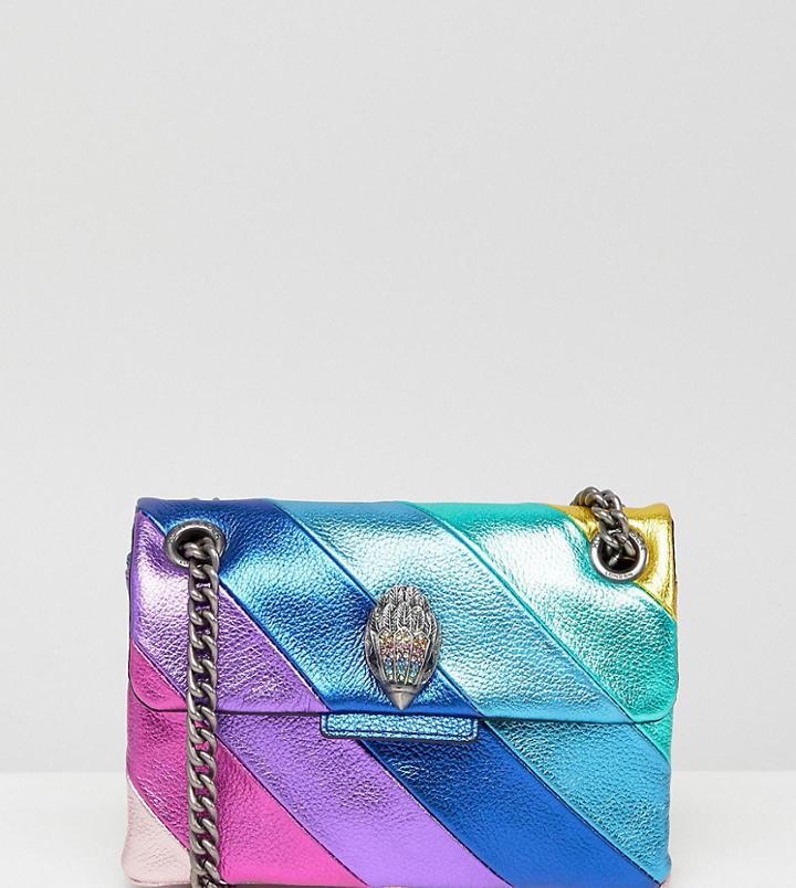 Kurt Geiger Rainbow Mini Kensington S Leather Cross Body Bag - Multi
