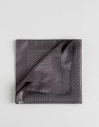 Noose & Monkey Pocket Square Pindot Made In Italy - Gray