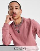 The North Face Central Logo Sweatshirt In Pink Exclusive At Asos