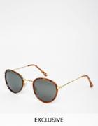 Hindsight Vintage Boyce Round Sunglasses - Gold