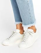 Adidas Originals Clean Superstar 80s Sneakers In Off White - White
