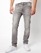 Asos Slim Jeans In Gray Wash - Gray