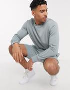 Brave Soul Mix And Match Crew Neck Sweater-blue