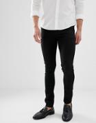 Asos Design Super Skinny Jeans In Black