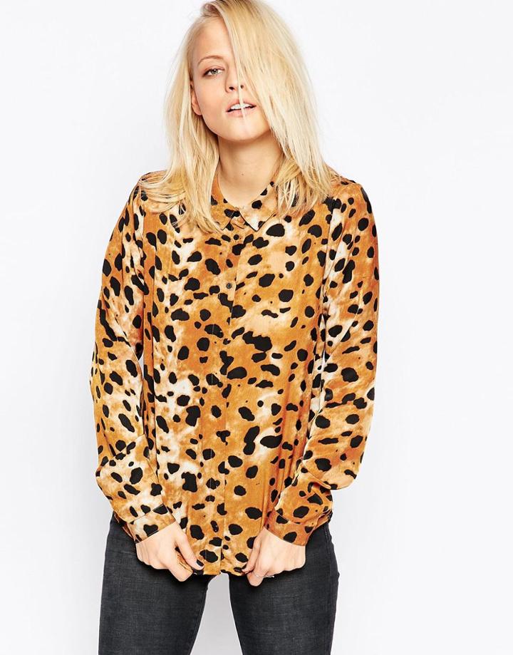 Minimum Leopard Shirt - Inca Gold
