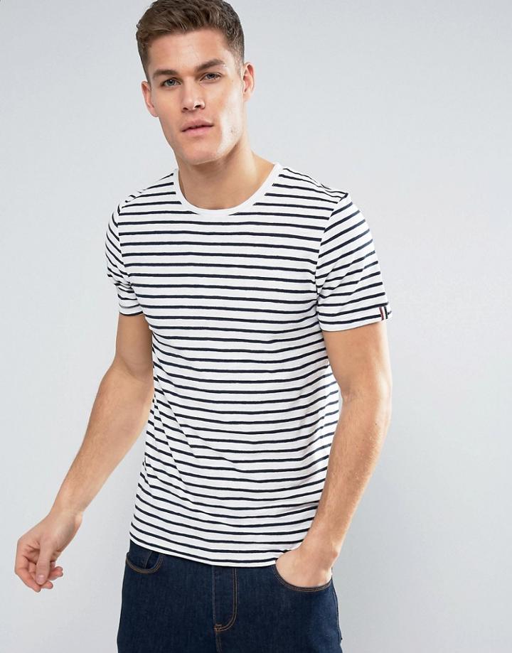 Produkt T-shirt In Stripe - Navy