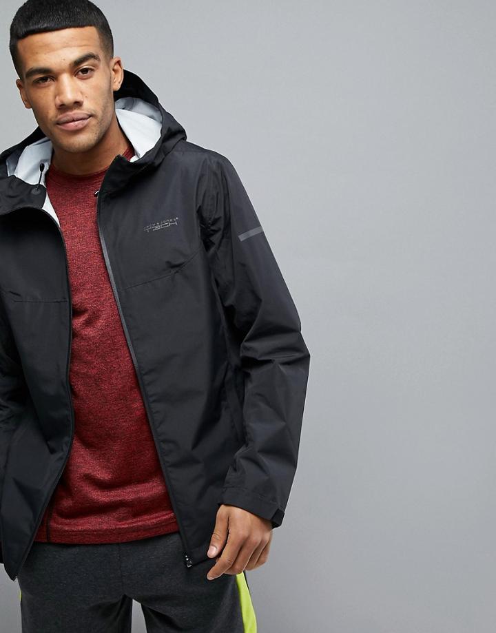 Jack & Jones Tech Hooded Jacket - Black