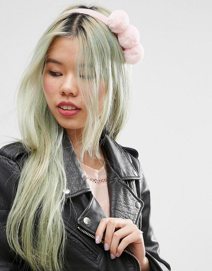 Limited Edition Pom Pom Headband - Pink
