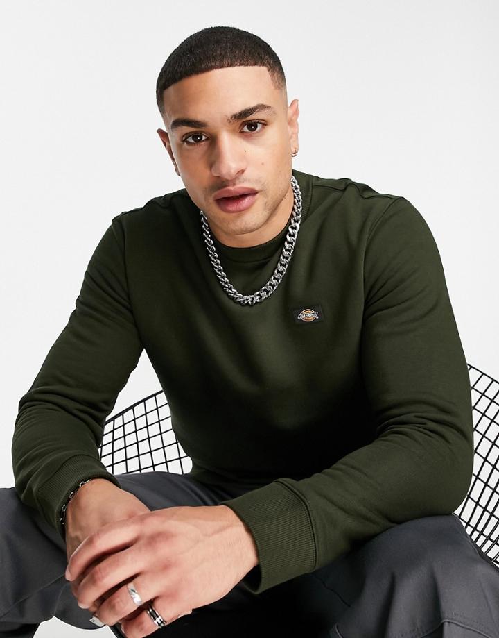 Dickies Oakport Sweatshirt In Olive Green