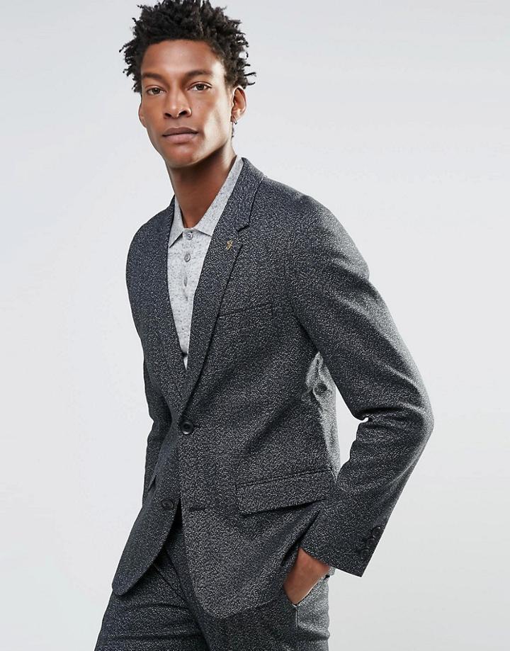 Farah Mappin Fleck Heritage Blazer - Black