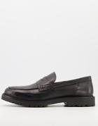 H By Hudson Brentwood Seam Chunky Loafers In Black