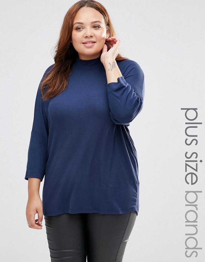 Junarose Ikka Top With High Neck - Black Iris